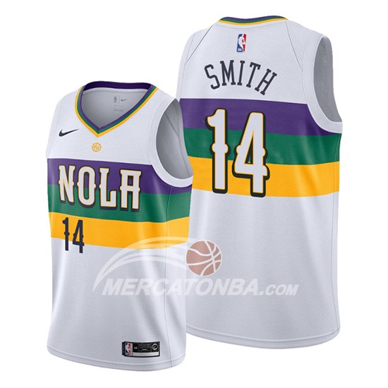Maglia New Orleans Pelicans Jason Smith Citta Bianco
